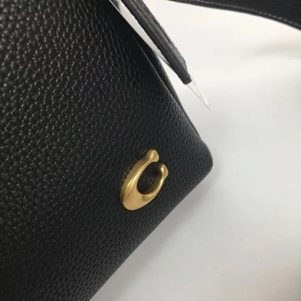 Coach Black Lana 23 Leather Hobo Bag with Gold Hardware - Picture 9 of 9